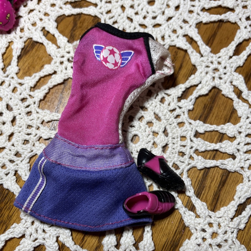 Barbie Doll I Can Be Soccer Coach Sports Foot Ball Fashion Pink Purple Dress